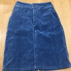 厚手デニムスカート 膝丈 秋冬用 Mサイズ MAJESTIC L...