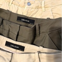 ★あげます★ ZARA アンクル丈チノパンツ 3本セットの画像