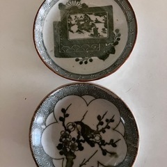 印判染め付けの皿