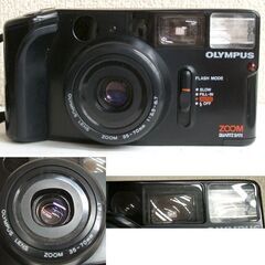 シャッターOK コンパクトカメラ オリンパス AZ-1 ZOOM QUARTZ DATE 35-70mm 1：3.5-6.7　取説・ケース付 ☆ PayPay(ペイペイ)決済可能 ☆ 札幌市 豊平区 平岸の画像