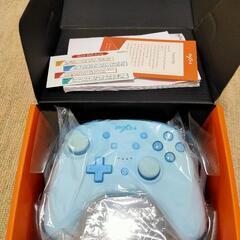 【美品】1250☆Nintendo Switch lite Switch有機ELコントローラー PXNプロコン 無線 有線 コントローラー 6軸ジャイロ スカイブルー☆の画像