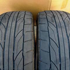 【美品】1200☆ENKEI PerformanceLine PF07 (18 +48 5H 114.3)　ニットー NT555 G2 215/45R18　4本セット ☆（価格交渉可能）の画像