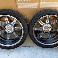 【美品】1200☆ENKEI PerformanceLine PF07 (18 +48 5H 114.3)　ニットー NT555 G2 215/45R18　4本セット ☆（価格交渉可能）の画像