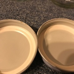 900ml位入る 大きめのガラス瓶 ×2の画像