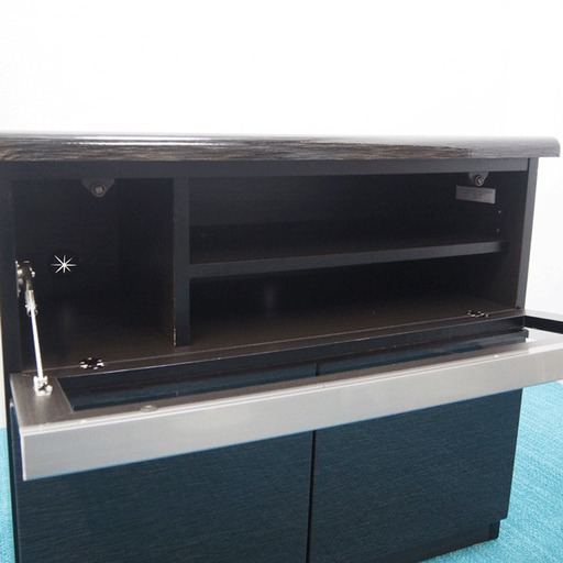 テレビ台 TV台 AVキャビネット ポスティア 黒色 幅80×奥行42×高さ70.5cm (IA30)