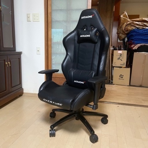 【超美品‼️】定価50,303円♪ AKRACING(エーケーレーシング) ゲーミングチェア overture 事務椅子 パソコン オフィス ブラック♪