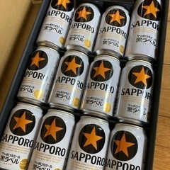 【箱入り】サッポロ黒ラベル350ml×10缶＋500ml×2缶の画像