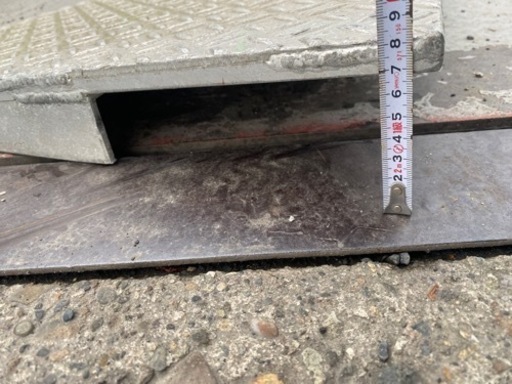 アルミ　スロープ　21キロ　頑丈　物置の入り口などに