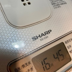 『無料』2015年製　SHARP 炊飯器 3合炊きの画像