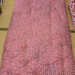 【 12/6まで　直接引取のみ　レトロ敷布団　昭和レトロ 柄　引き取り 】の画像