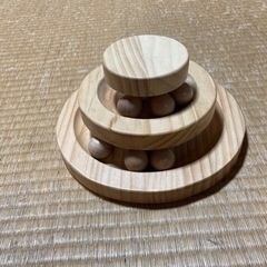 猫のおもちゃ　木製　知育玩具