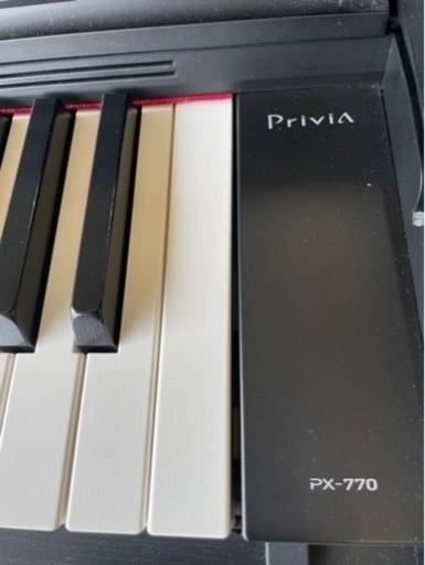 中古美品2020年製CASIO(カシオ) 88鍵盤 電子ピアノ Privia PX-770BK ブラックウッド調
