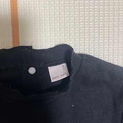 プティマイン★ 黒　長袖カットソー　120cmの画像