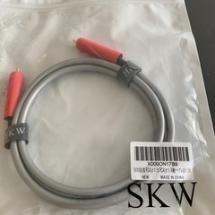 ✨未使用品✨SKW高音質RCA(オス)RCA(オス)同軸ケーブル 1.5mの画像