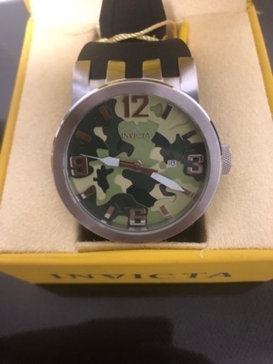 ※編集しました　燃料費お支払いします　15000円→10000円　Invicta  インビクタ　腕時計　日本未発売　迷彩　カモフラ　美品中古　輸入品
