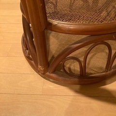 籐家具・サイドテーブルの画像
