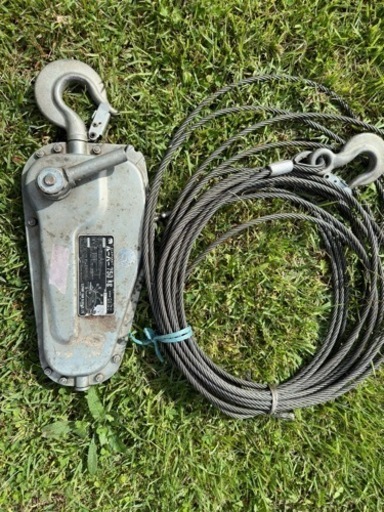 エレファント ルーパー　750kg フック付きワイヤー