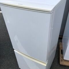 福岡市内配送無料　シャープ SHARP SJ-14Y-W [冷蔵庫 （137L・つけかえどっちもドア） 2ドア ホワイト系]