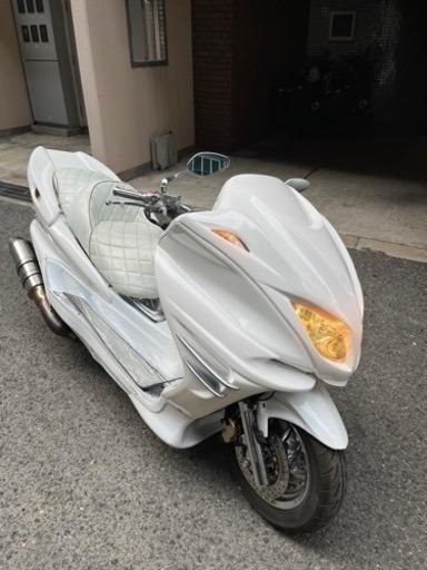 YAMAHAマジェスティーc】SG03Jオールホワイトエアロカスタム　人気車両