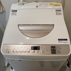 洗濯機　シャープ製　ES-T5CBK 0円