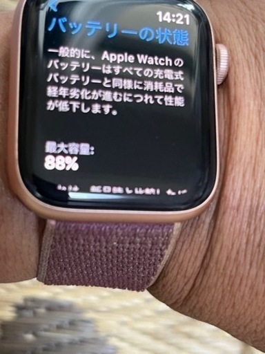 お話し中　アップルウォッチApple Watch SE44mm充電器あり