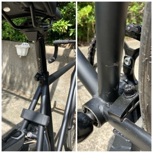 ピスト バイク 自転車 競輪 黒 ブラック カスタム クロモリ フレーム 完成車
