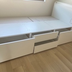 決まりました　ニトリ　コンセント収納付きシングルベッドフレームの画像