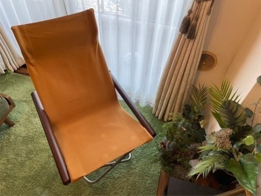 ニーチェアX  ロッキング　ダークブラウン　× キャメル