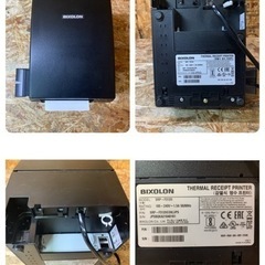 (6057) 現状品 BIXOLON ビクソロン サーマルプリンター SRP-F312II メロディーブザー付き(RMB-100G） 2019年製 レシートプリンター ブラック 業務用 飲食店 店舗用品 の画像