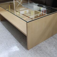 センターテーブル　ガラステーブルの画像