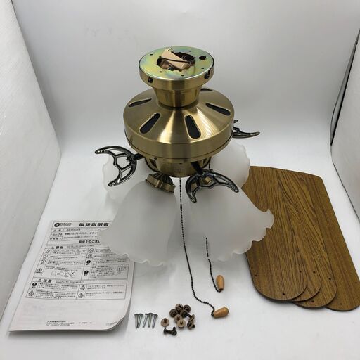 【PayPay支払い可】【動作確認済】★DAIKO/大光電機★天井照明　シーリングファン　AS-830E4　羽根4枚　2011年製　取説あり　ほぼ未使用品