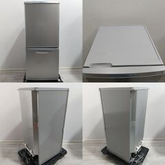 Panasonic/パナソニック/冷凍冷蔵庫/2ドア/NR-B145W-S/138L/2013年製/右開き/シルバー/E0CW0228の画像