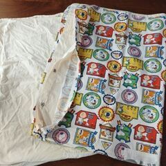 子供用　保育園布団カバー　手作りの画像