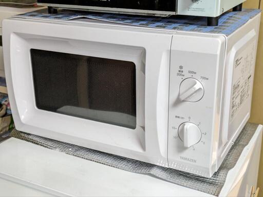 電子レンジ 2021年製 YAMAZEN ヤマゼン YRT-S177（W）5 [ターンテーブルタイプ 17L 50Hz（東日本地域専用）]