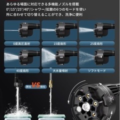 ②浄機コードレス高圧洗浄機充電式 高圧 洗浄機ハンディブラシの画像