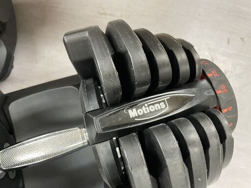 motions ダイヤル調整式可変式ダンベル ２個セット 38Kg×2 筋トレ トレーニング アジャスタブルダンベル