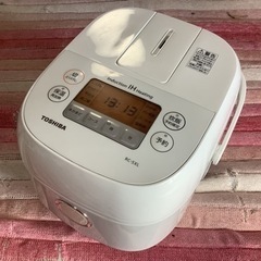【リサイクルサービス八光】2018年製　東芝　IH炊飯器　3合炊き　RC-5XL