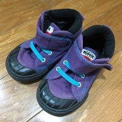 ベビー　紫　スニーカー　14cm