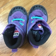 ベビー　紫　スニーカー　14cmの画像