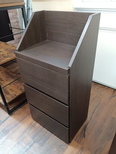 マルチキャビネット　キャビネット　ブラウン　サイズ（約）幅40cm×奥30.5㎝×高85㎝　　■近隣配送無料 買取GO‼　栄和店