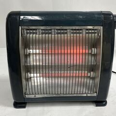 動作OK！テクノマツオ MATSUO 電気ストーブ TS-801S ブラック ネイビー  暖房機器 足元 脱衣所の画像