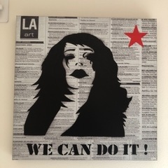 頑張れそうな　アートポスター　we can do itの画像