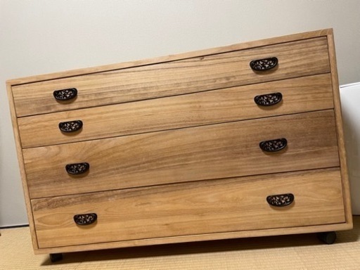 桐箪笥　キャスター付き　日本製