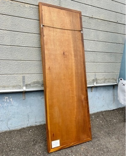 札幌市内配送可 美品 unico ウニコ BREATH スタンドミラー 全身鏡 姿見 チーク無垢材