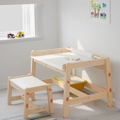 【受け渡し予定者決定】IKEA フリサット　子供　学習机　椅子　セット