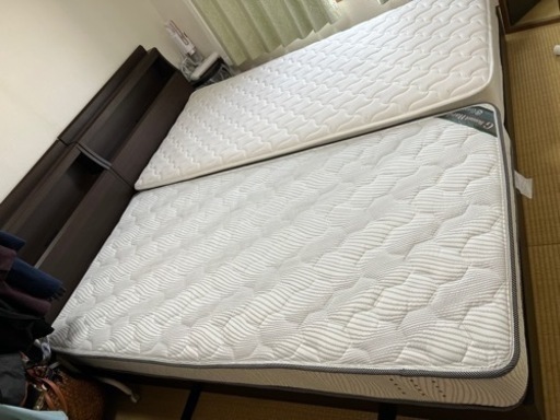 受け渡し者決定　シングルベッド×2 マットレス付き