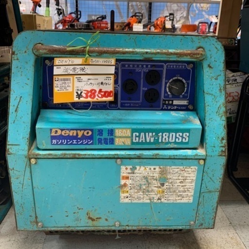 DENYO GAW-180SS 溶接　発電機　ガソリンエンジン　バッテリー付属なし