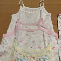 【サイズ90】ベビー 肌着 キャミソール型ロンパース 10枚セットの画像