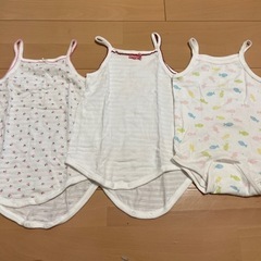 【サイズ90】ベビー 肌着 キャミソール型ロンパース 10枚セットの画像
