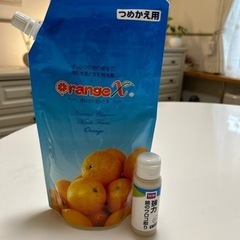 マルチクリーナー　オレンジX  と　鏡のウロコ取り